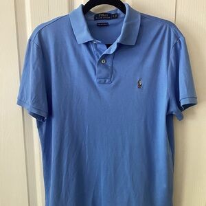 Polo by Ralph Lauren Men's Blue Polo Shirt,Size Medium in good condition